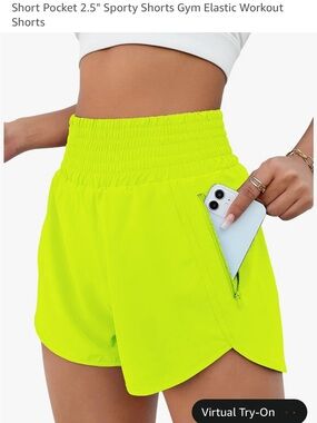 BMJL Women’s High-Waisted Athletic Running Shorts – Size Medium